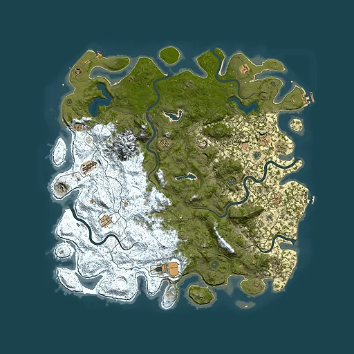 Rust map seed 1039358396, 5400x5400m top-down preview