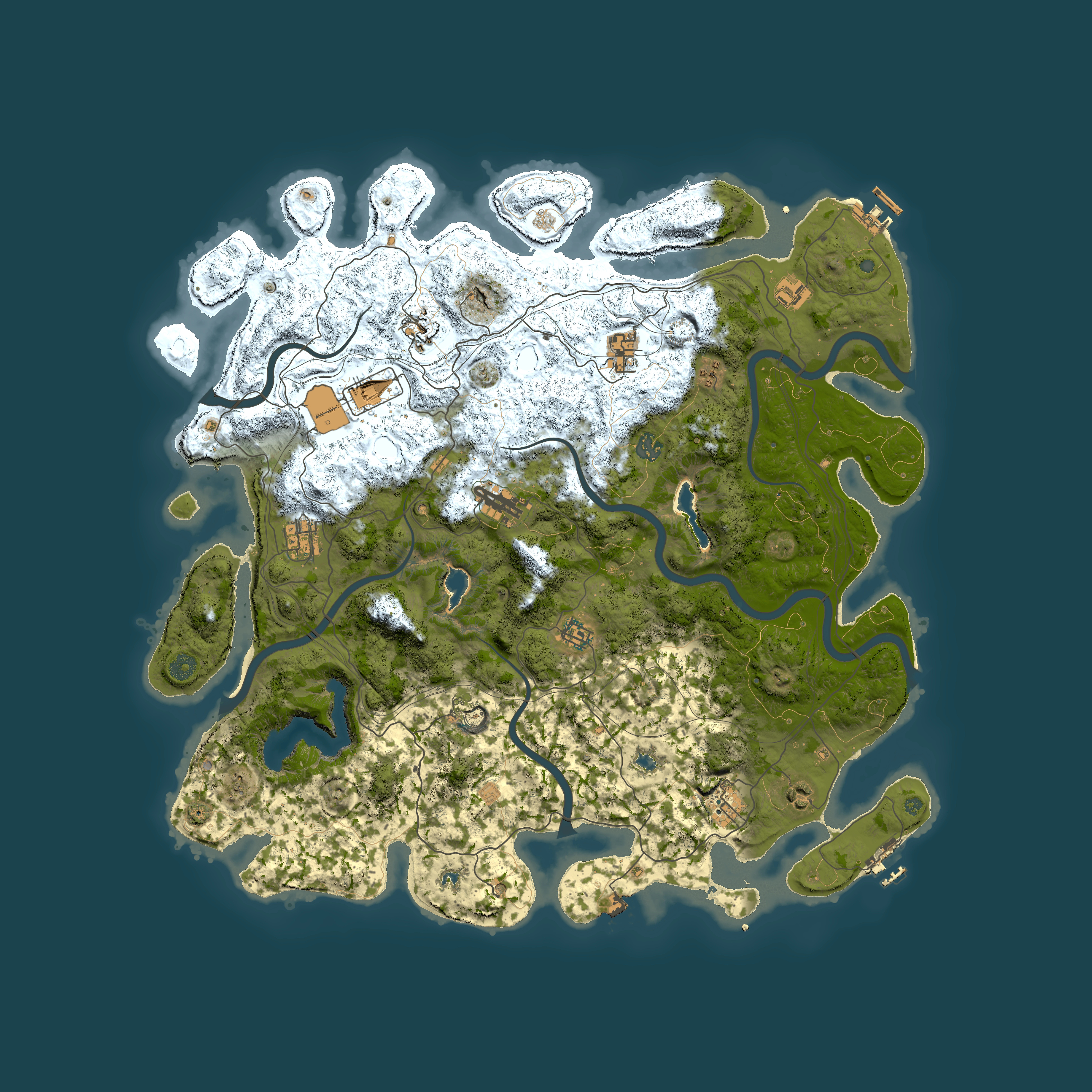 Full top-down render of Rust map seed 701316760, 4800x4800m