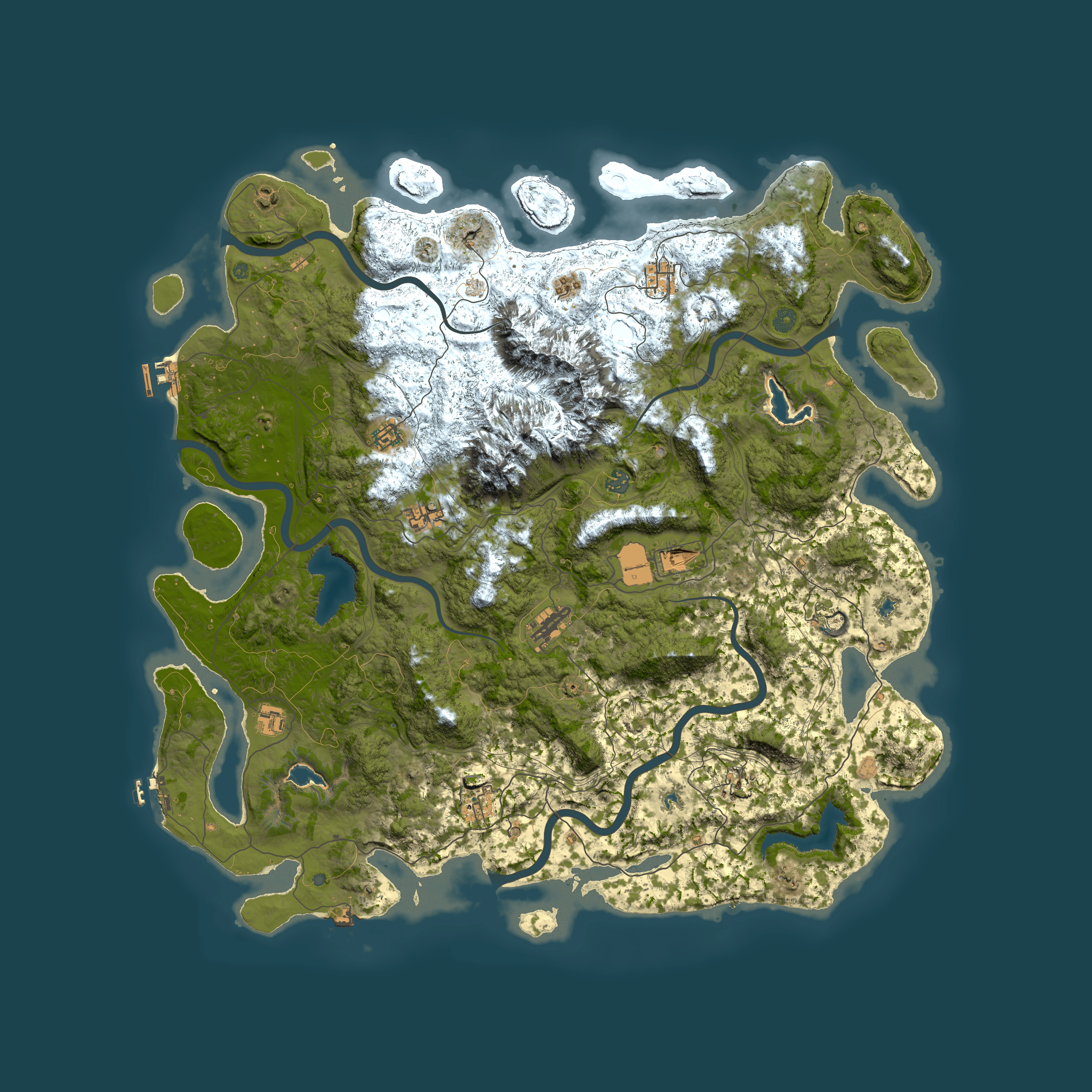Full top-down render of Rust map seed 954503239, 5350x5350m