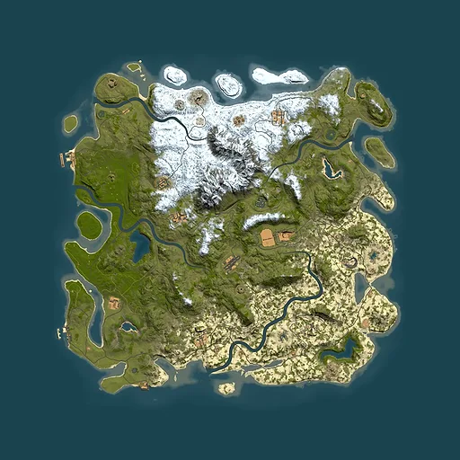 Rust map seed 954503239, 5350x5350m top-down preview
