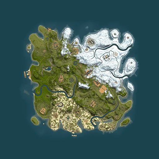 Rust map seed 2015707158, 4050x4050m top-down preview
