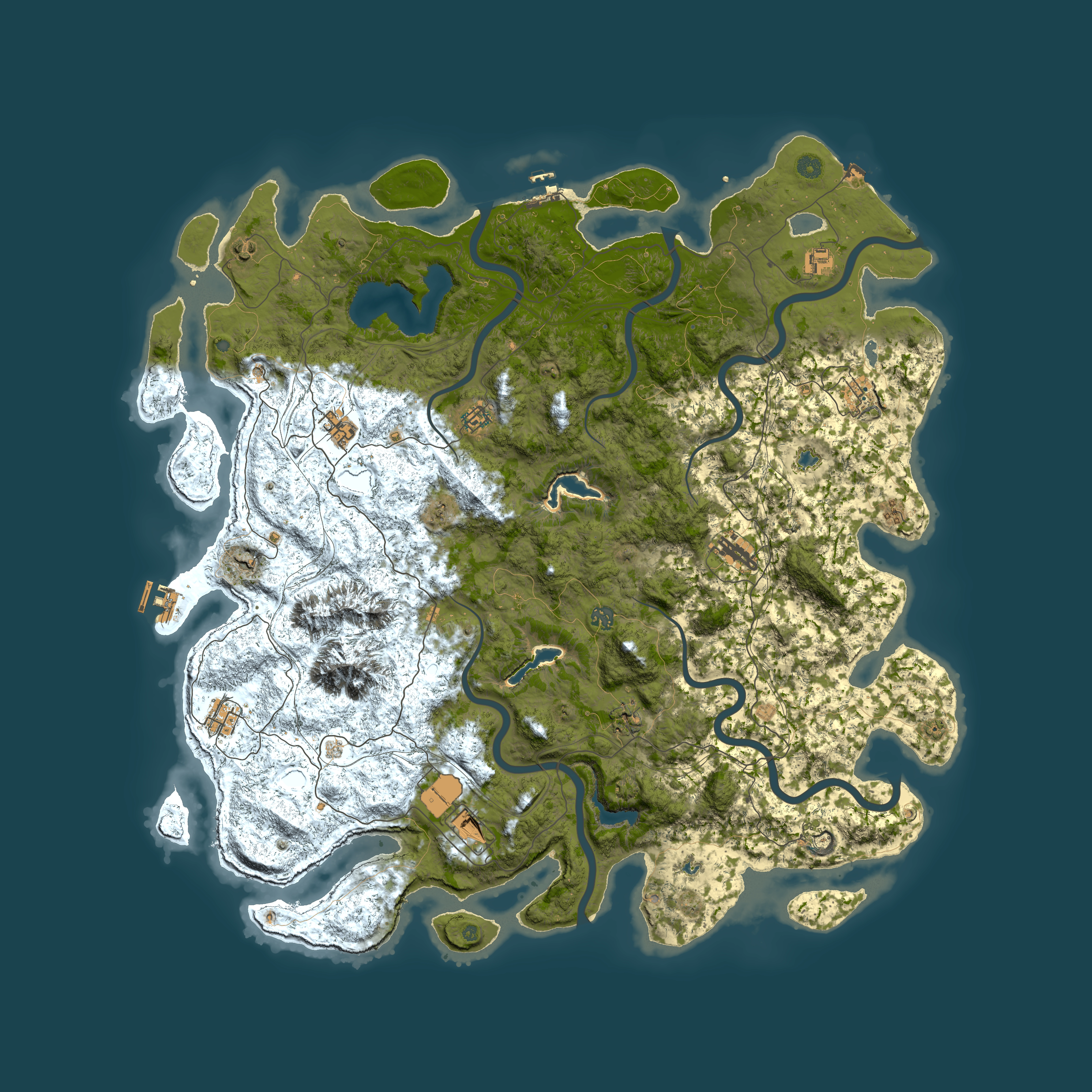 Full top-down render of Rust map seed 367525374, 5500x5500m