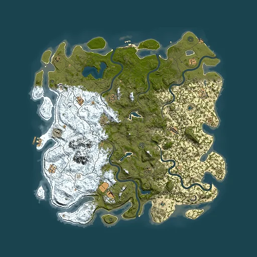 Rust map seed 367525374, 5500x5500m top-down preview
