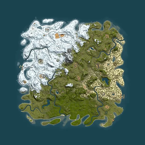 Rust map seed 80267716, 5950x5950m top-down preview