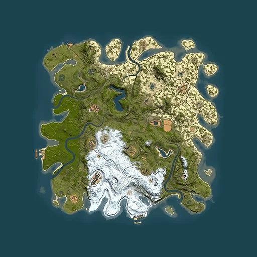 Rust map seed 813116482, 4500x4500m top-down preview