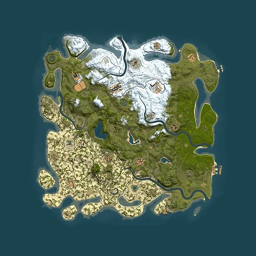 Rust map seed 1458358379, 4700x4700m top-down preview