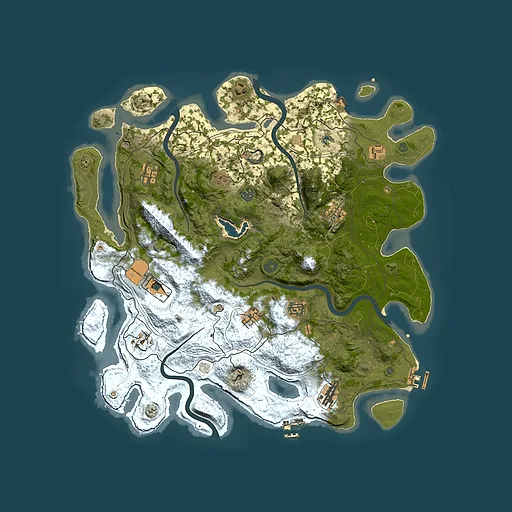 Rust map seed 1327872073, 4350x4350m top-down preview