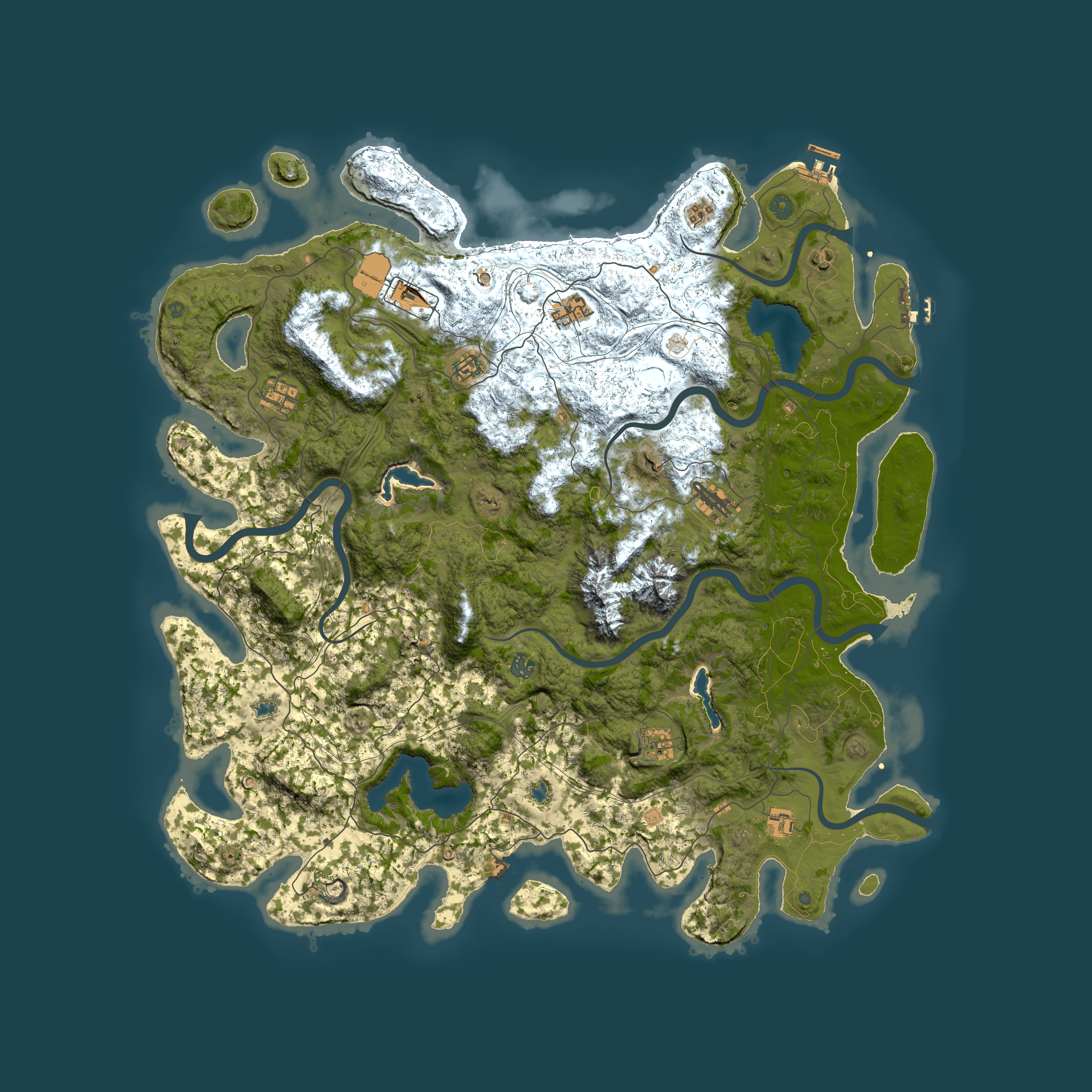 Full top-down render of Rust map seed 741929441, 5350x5350m