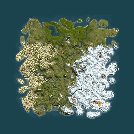 Rust map seed 1330392145, 5750x5750m top-down preview