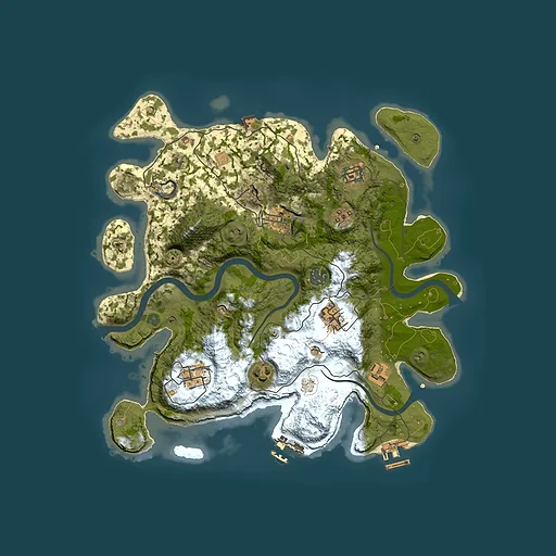 Rust map seed 1404074349, 3500x3500m top-down preview