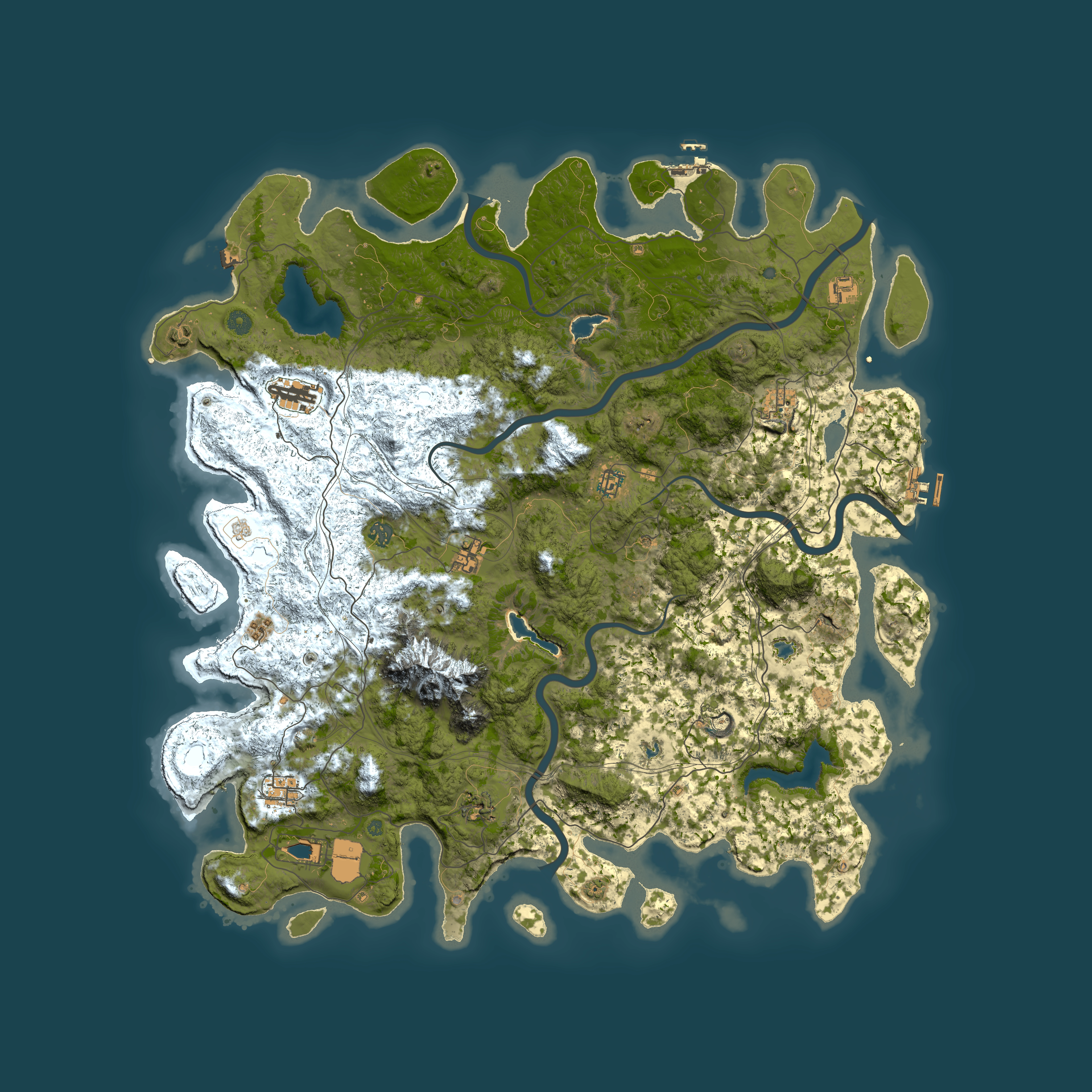Full top-down render of Rust map seed 417291687, 5350x5350m