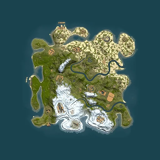 Rust map seed 1769831593, 3600x3600m top-down preview
