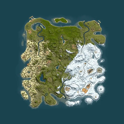 Rust map seed 51677572, 4700x4700m top-down preview