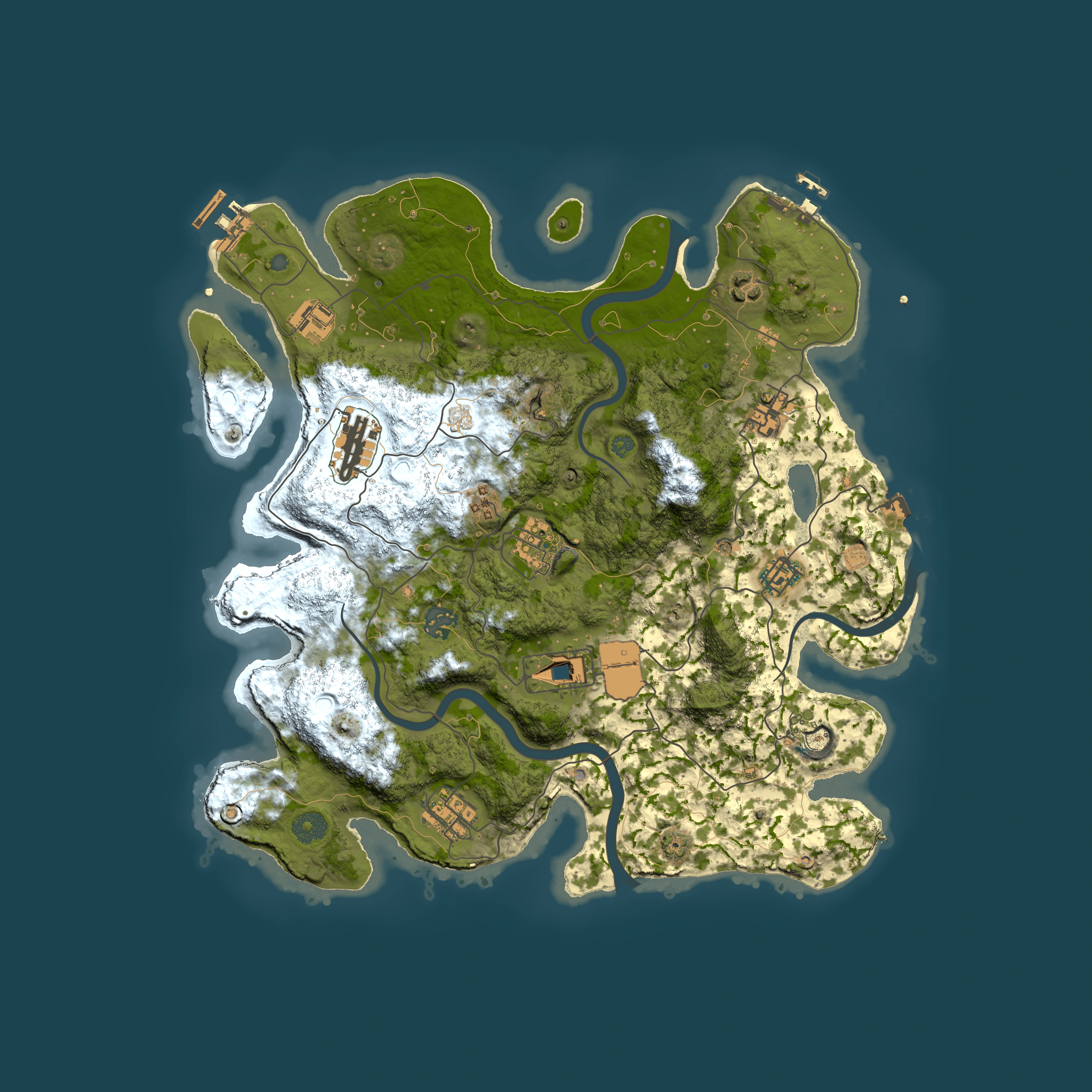 Full top-down render of Rust map seed 862274777, 3750x3750m