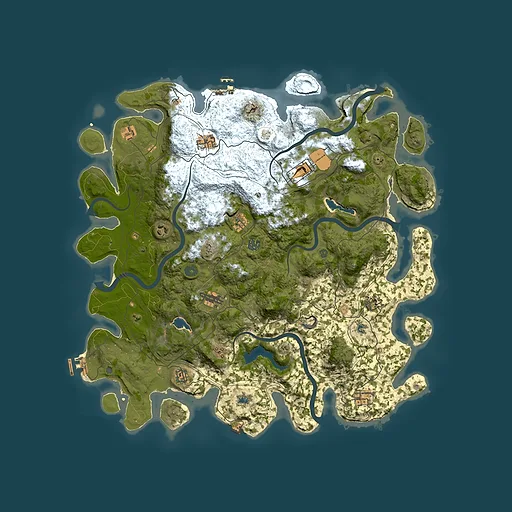 Rust map seed 1250164667, 4800x4800m top-down preview