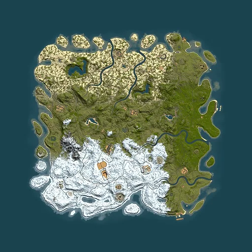 Rust map seed 1583039801, 5800x5800m top-down preview