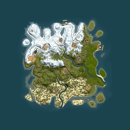 Rust map seed 1725544335, 3600x3600m top-down preview