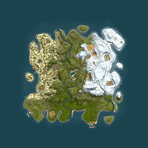 Rust map seed 925644413, 4000x4000m top-down preview