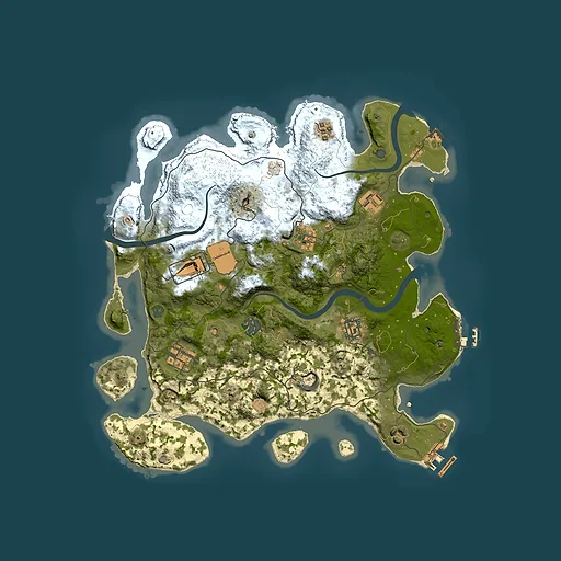 Rust map seed 2089056634, 3500x3500m top-down preview