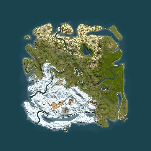 Rust map seed 181257620, 4500x4500m top-down preview