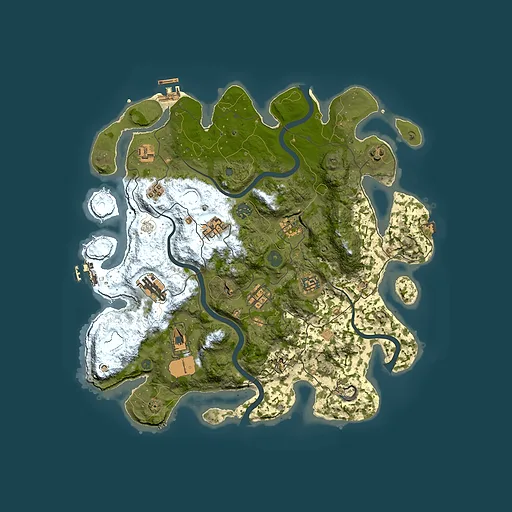 Rust map seed 1015340825, 3900x3900m top-down preview