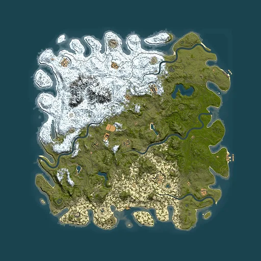 Rust map seed 1022242385, 6000x6000m top-down preview