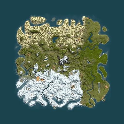 Rust map seed 850192822, 5950x5950m top-down preview