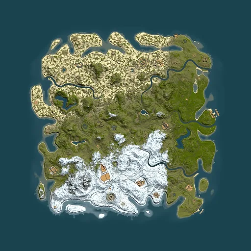 Rust map seed 1097917575, 5700x5700m top-down preview