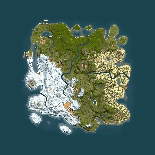 Rust map seed 1592805864, 4250x4250m top-down preview