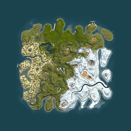 Rust map seed 564727191, 4500x4500m top-down preview