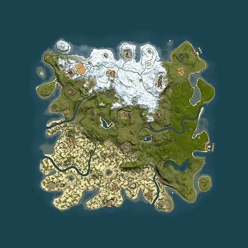Rust map seed 1537704128, 4700x4700m top-down preview