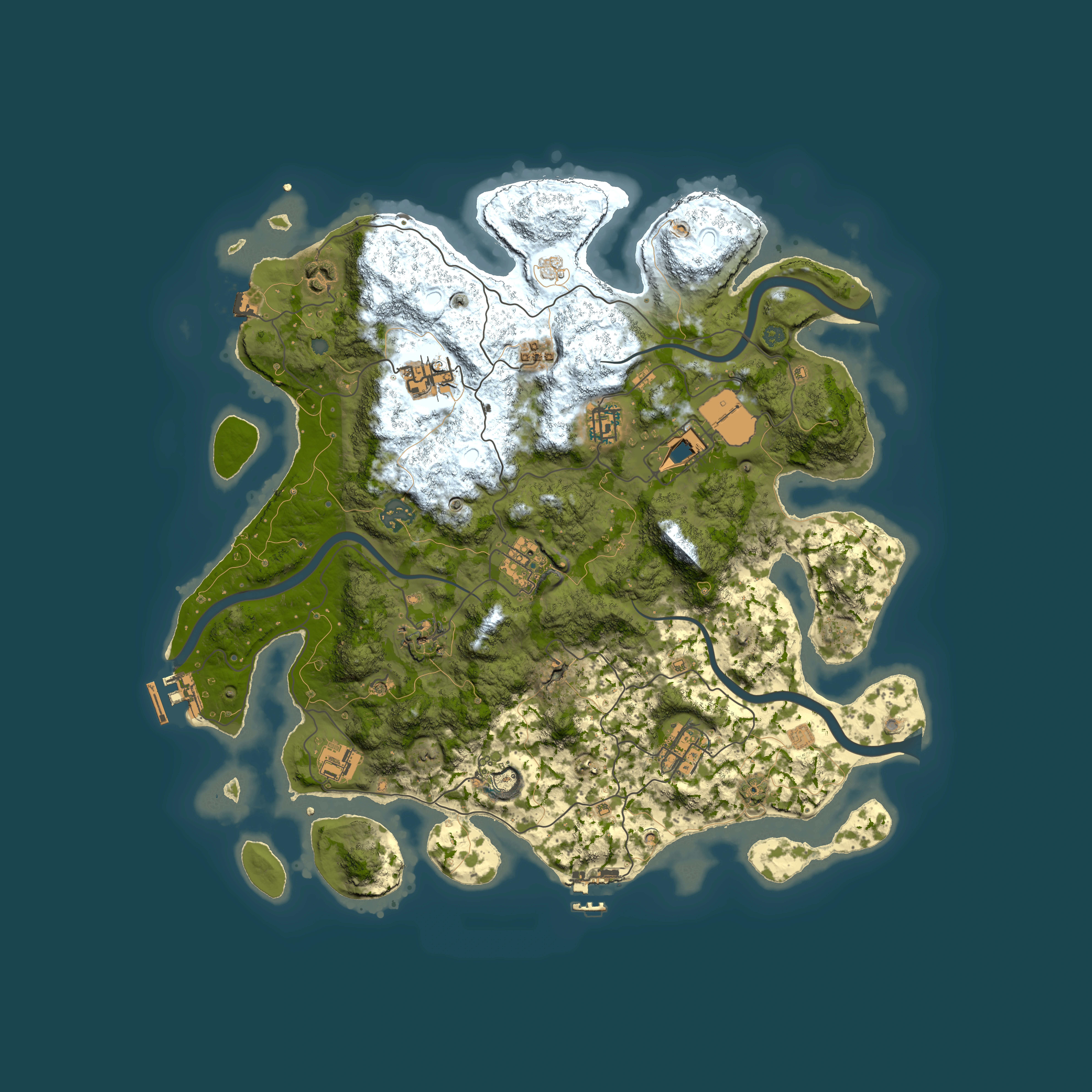Full top-down render of Rust map seed 590583317, 3900x3900m