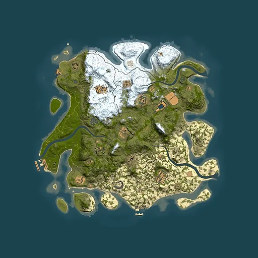 Rust map seed 590583317, 3900x3900m top-down preview