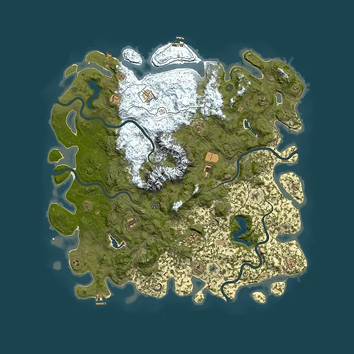 Rust map seed 1305571408, 5650x5650m top-down preview