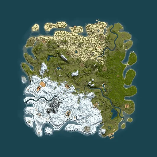 Rust map seed 1817379748, 5600x5600m top-down preview