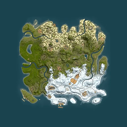 Rust map seed 1677016368, 4300x4300m top-down preview
