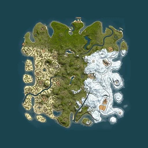 Rust map seed 1997827306, 4650x4650m top-down preview