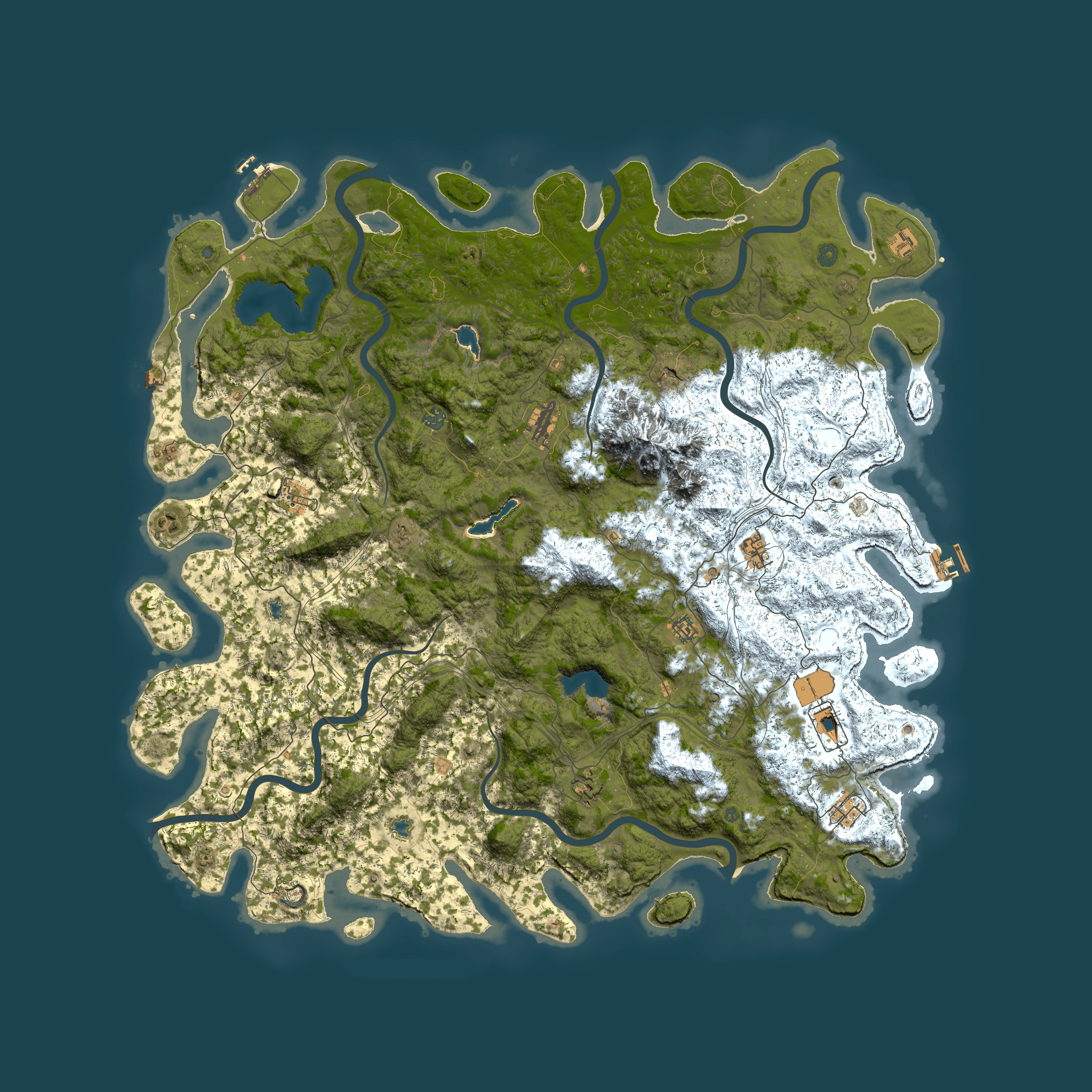Full top-down render of Rust map seed 1297124652, 5900x5900m