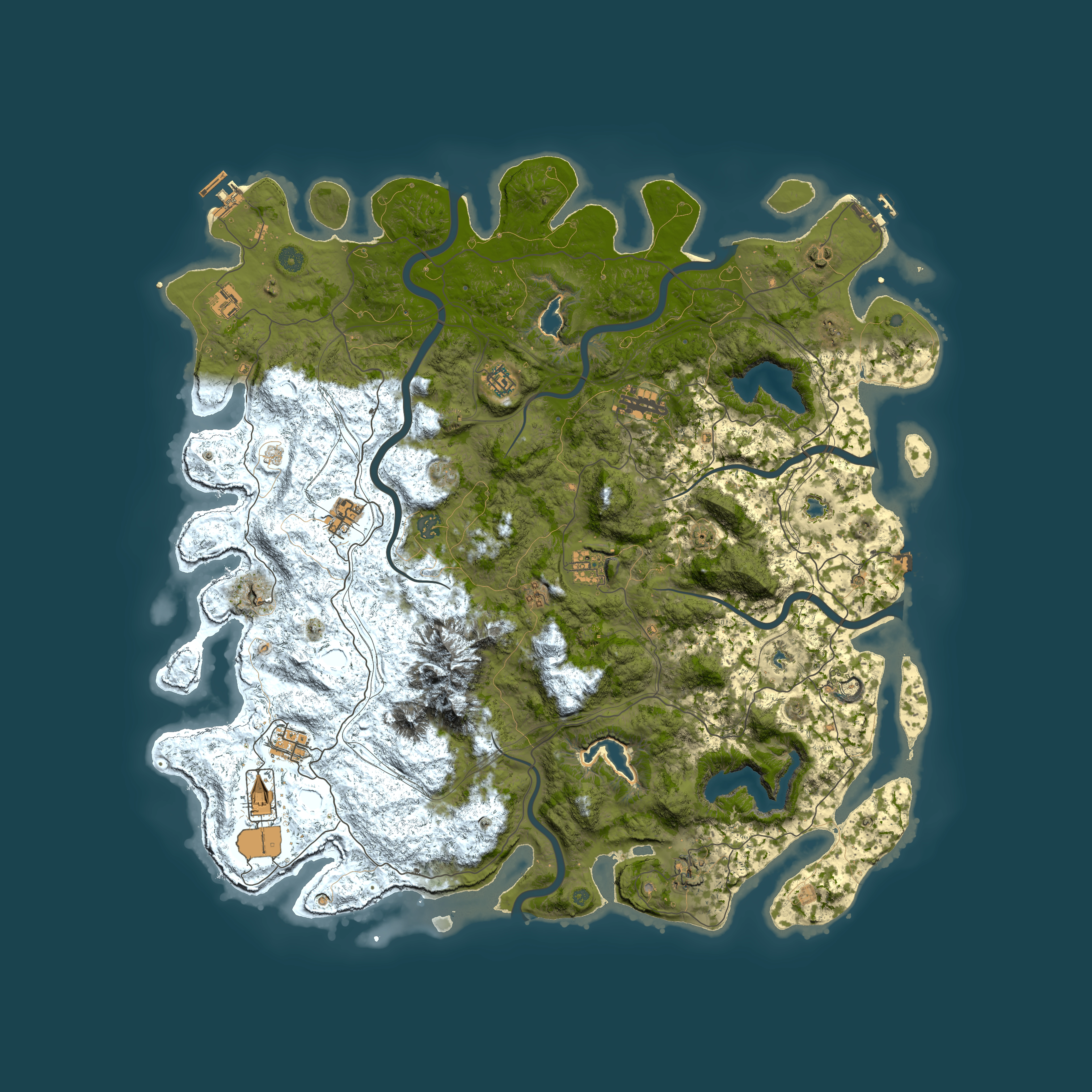 Full top-down render of Rust map seed 87186469, 5200x5200m