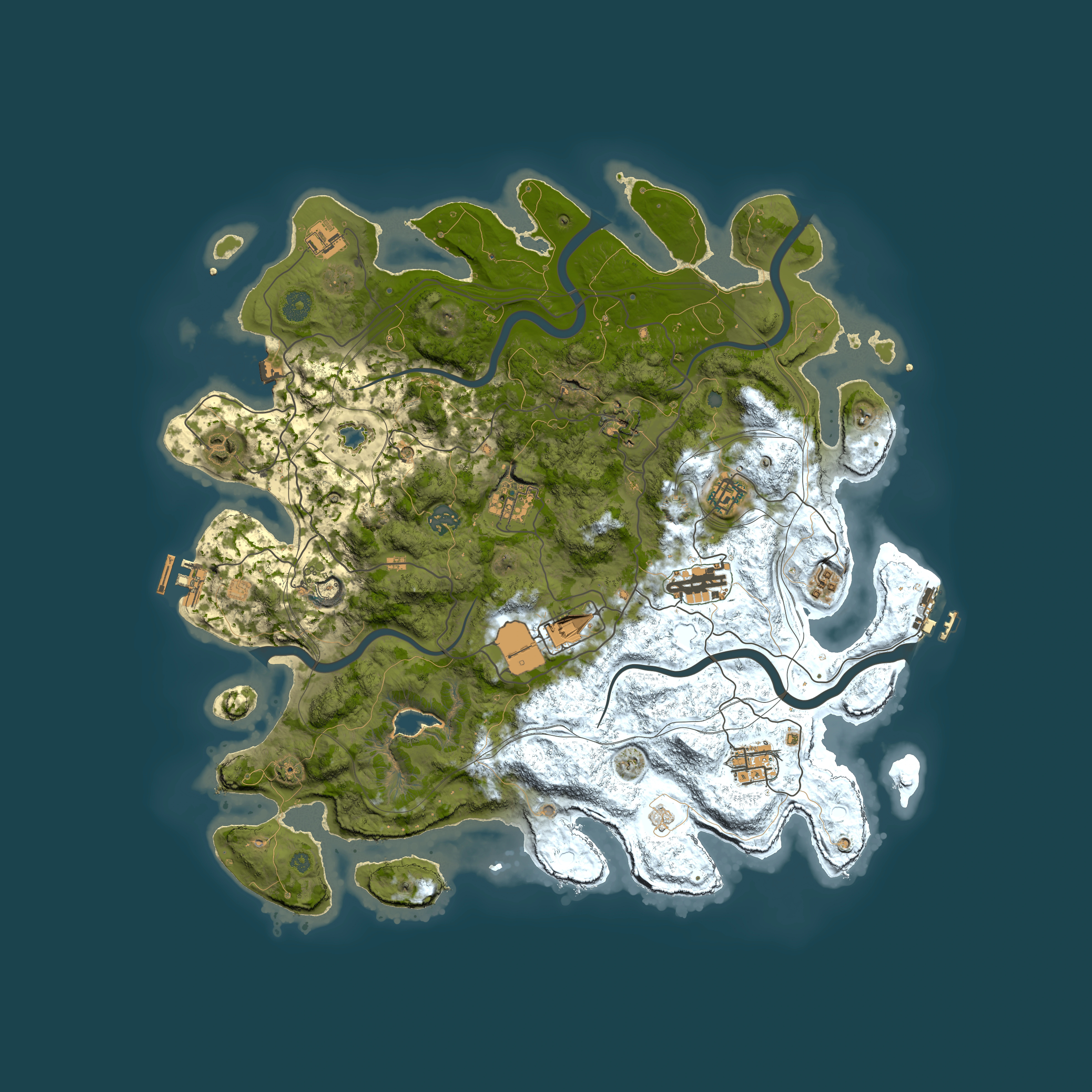 Full top-down render of Rust map seed 819055114, 4250x4250m