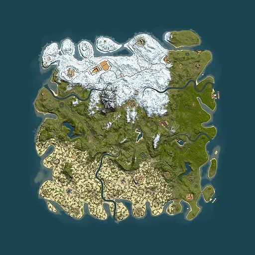 Rust map seed 1057412876, 5650x5650m top-down preview