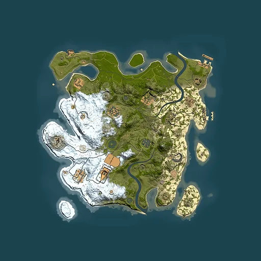 Rust map seed 1118002036, 3500x3500m top-down preview