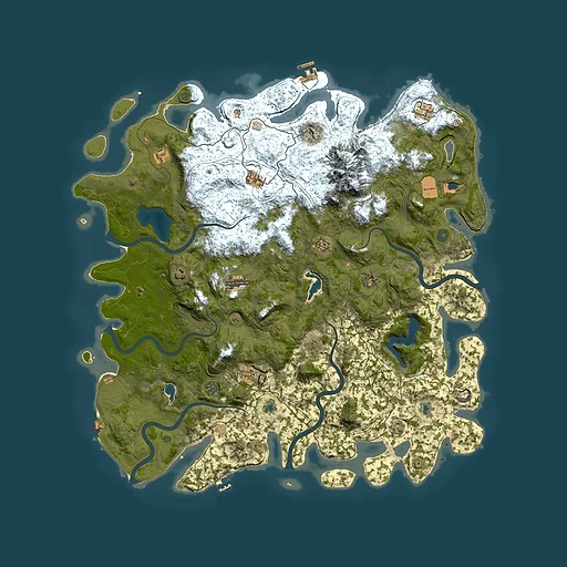 Rust map seed 414288039, 5400x5400m top-down preview
