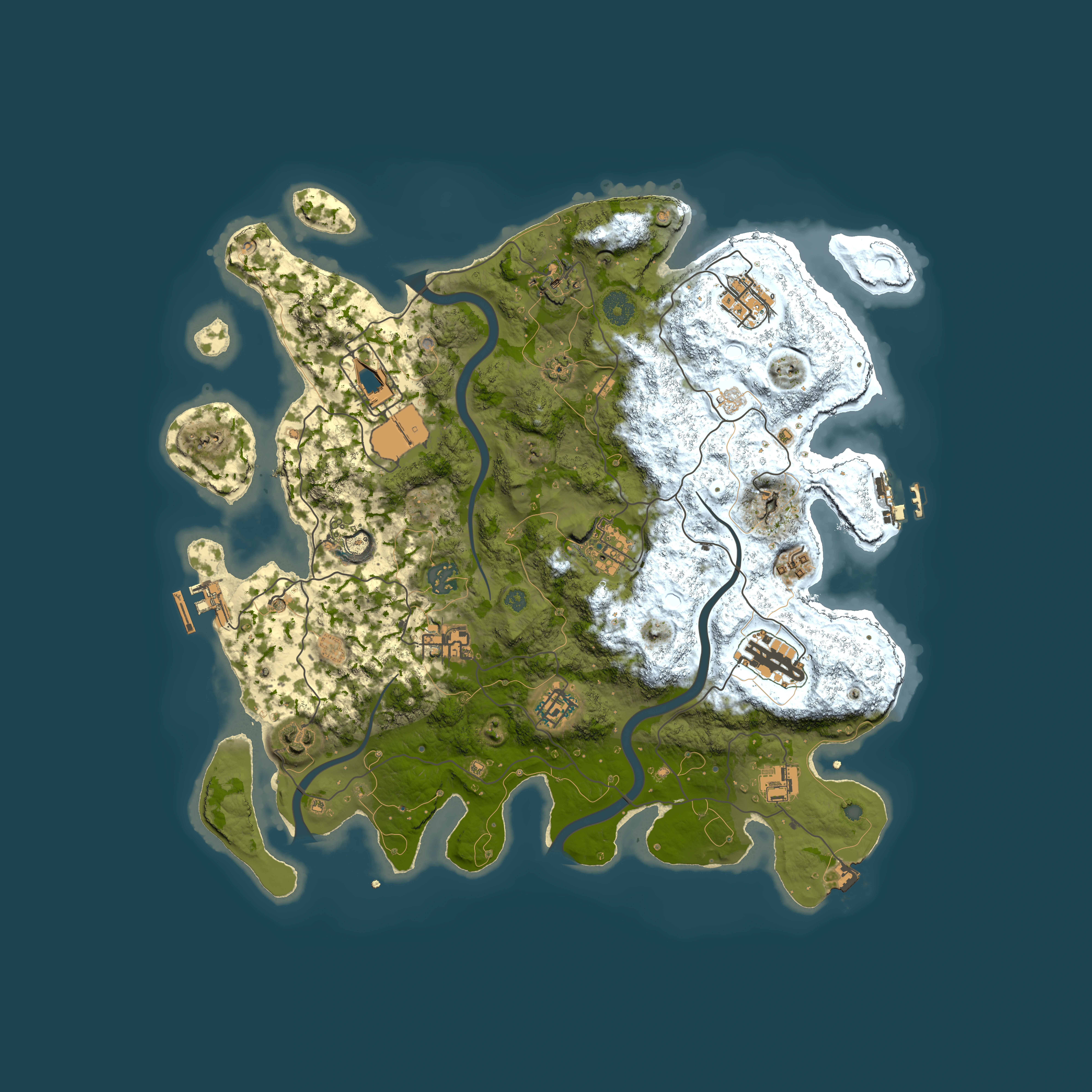 Full top-down render of Rust map seed 296892176, 3850x3850m