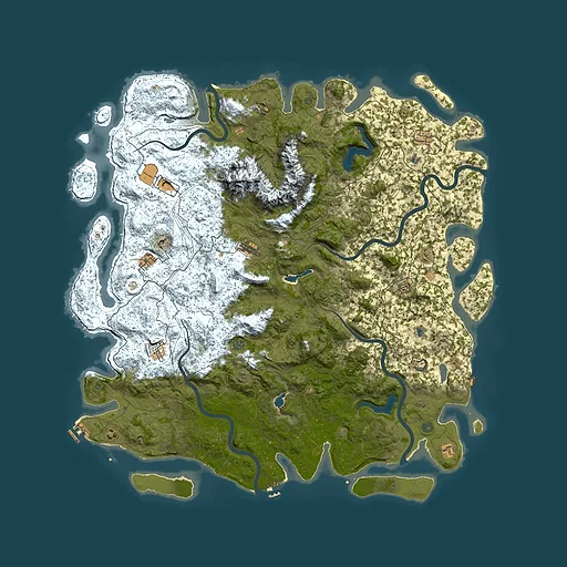 Rust map seed 894450026, 6000x6000m top-down preview