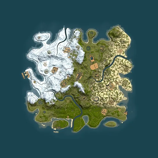 Rust map seed 973821682, 3900x3900m top-down preview