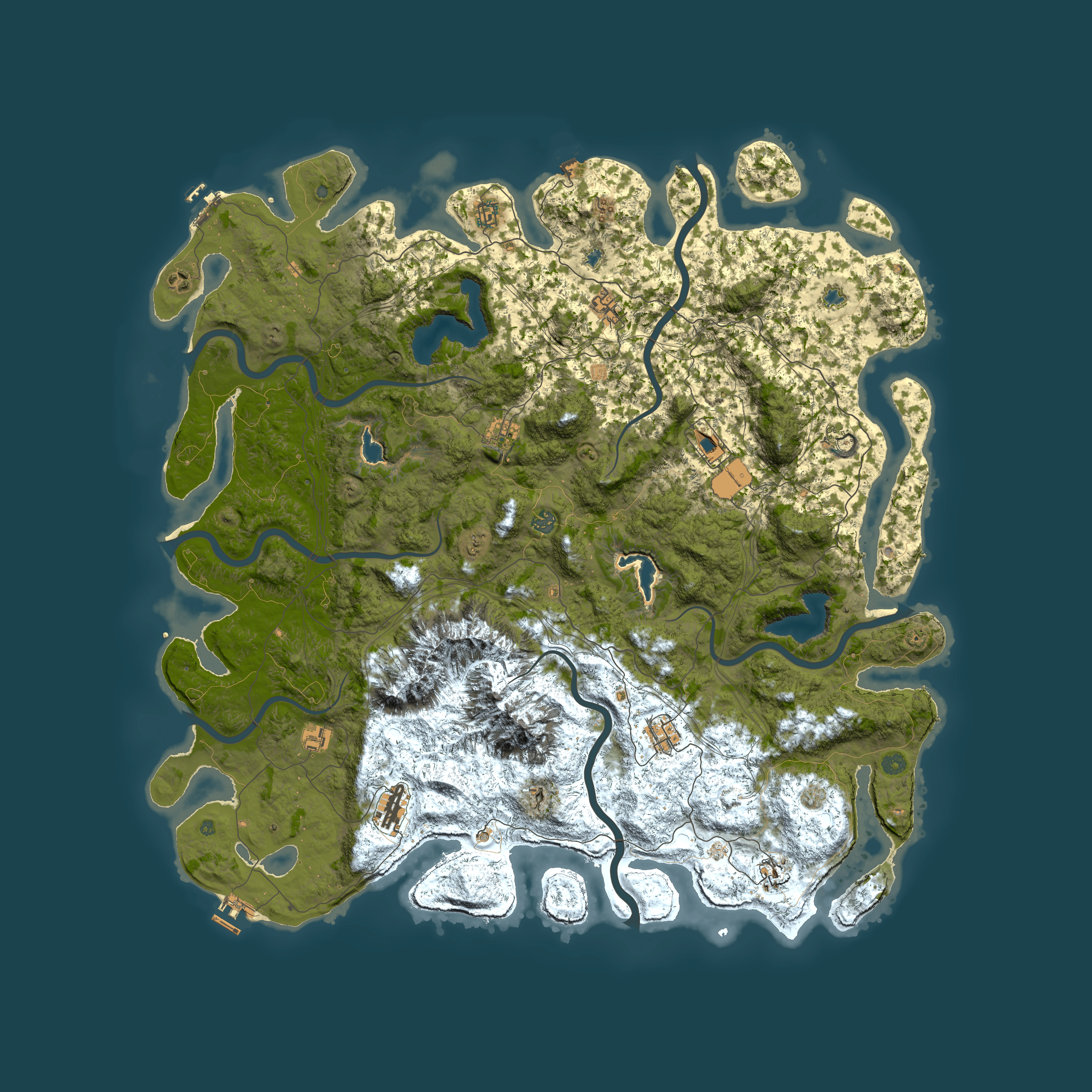 Full top-down render of Rust map seed 1235721209, 5650x5650m