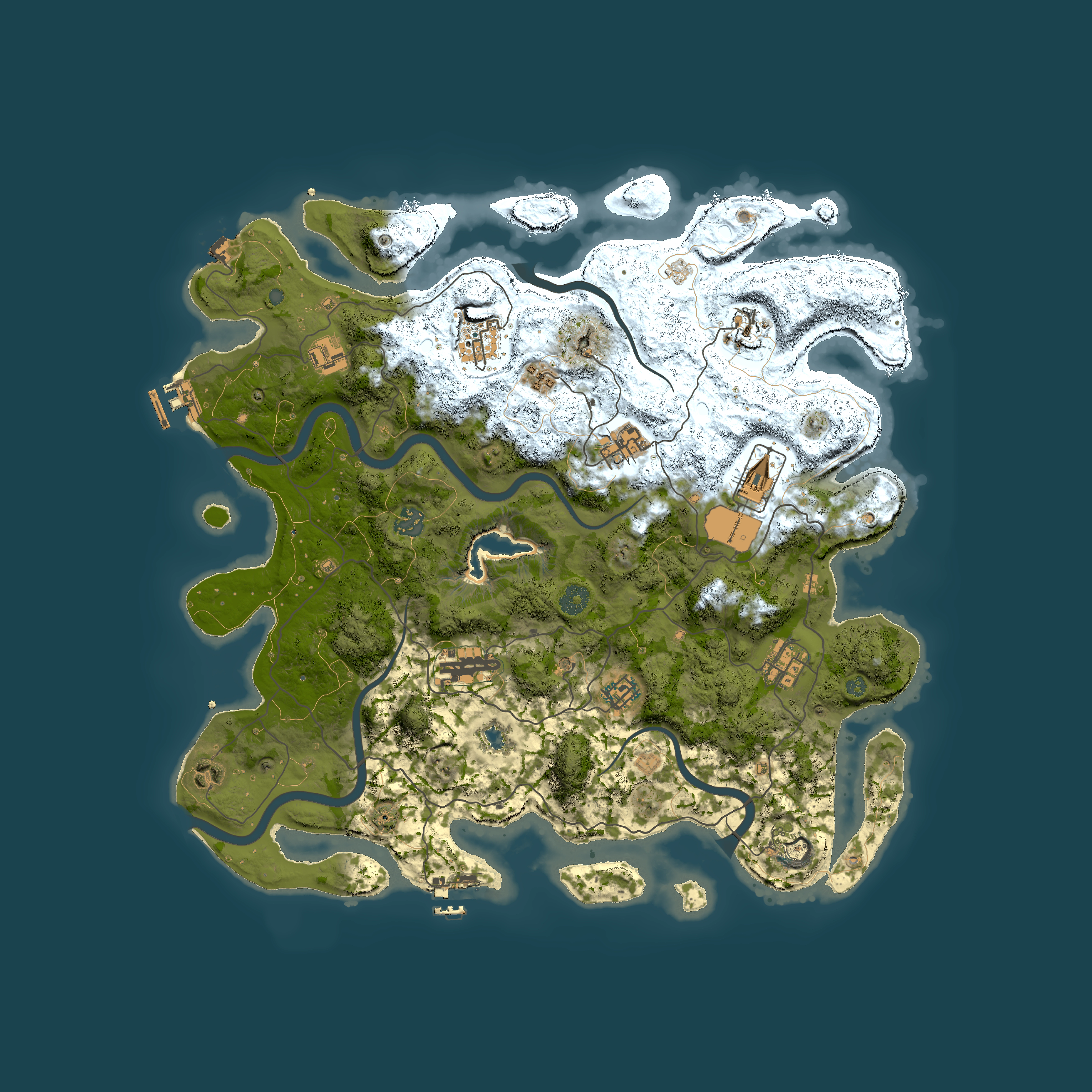 Full top-down render of Rust map seed 1304000788, 4200x4200m
