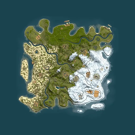 Rust map seed 1524611435, 4150x4150m top-down preview