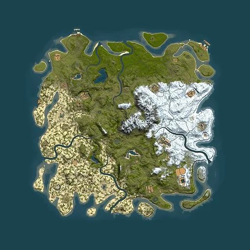 Rust map seed 249438416, 5400x5400m top-down preview